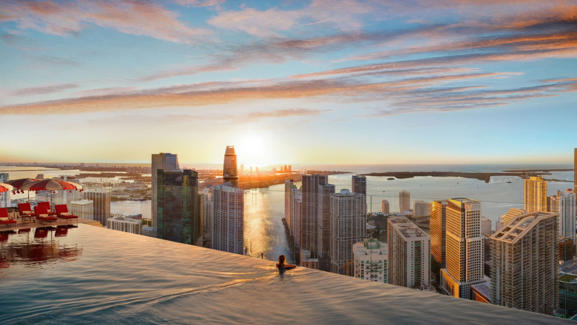 Faena Miami Residences deposits - waterfront tower skyline rendering